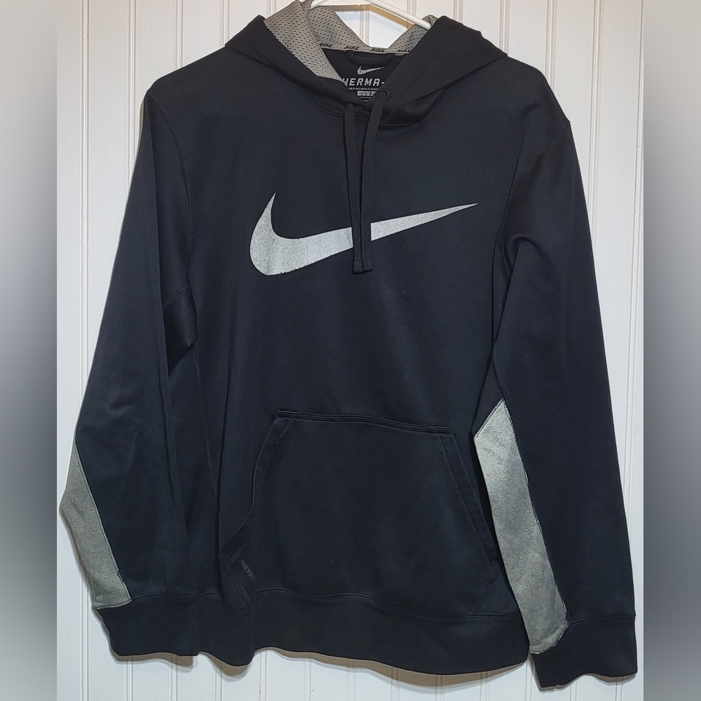 NIKE HOODIE BLK THERMA-FIT SZ S GREAT CONDITION